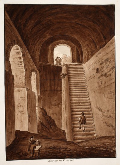 Das Prätorianer-Reservoir, 1833 von Agostino Tofanelli